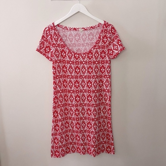 J. CREW Ikat Print Tee Dress - Picture 3 of 7